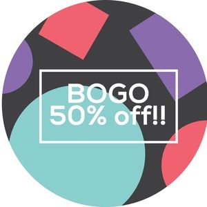 All Items BOGO 50% off!!